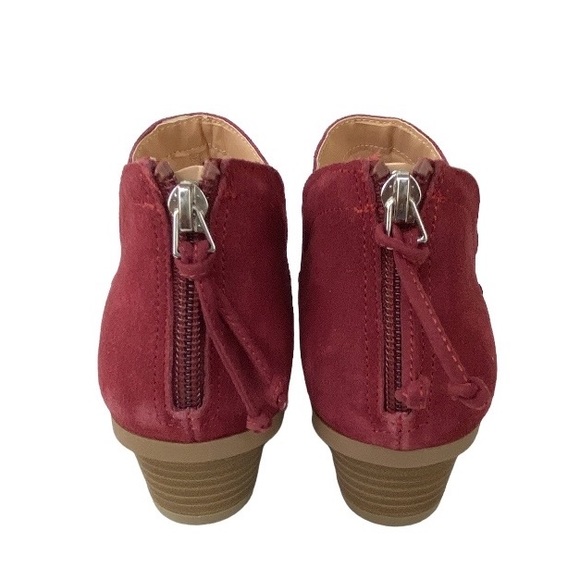 KENNETH COLE REACTION Women's Side Way Booties in Burgundy Suede Size 7M New - Picture 7 of 9